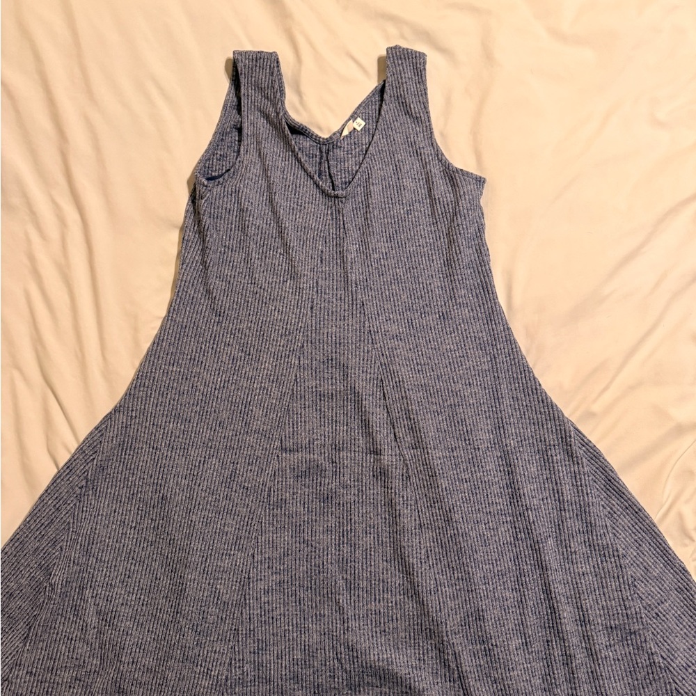 GAP Textured Blue Knit Dress